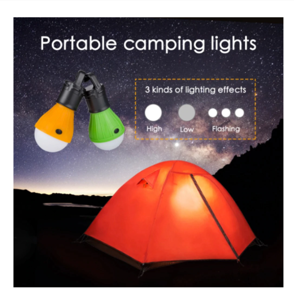 4 Packs Clip Portable LED Tent Lights for Outdoors Image
